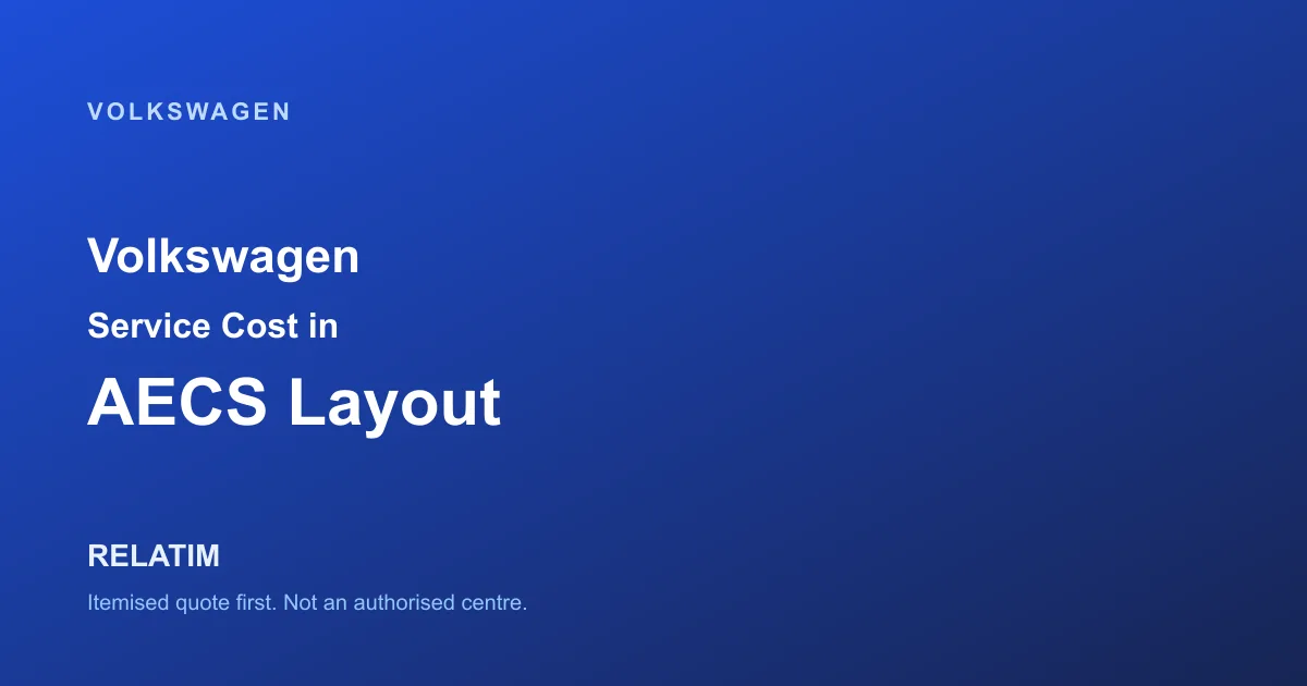Volkswagen Service Cost in AECS Layout, Bangalore